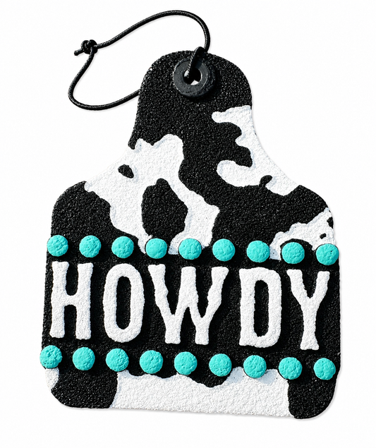 Howdy Cow Tag