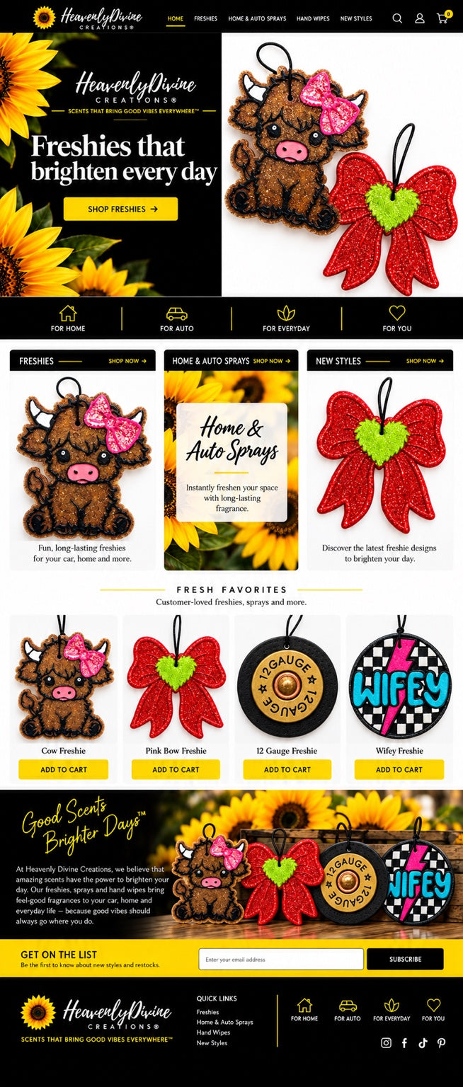 Freshies that brighten every day with sunflowers.