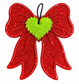 Heart bow(Sugar Cookie)